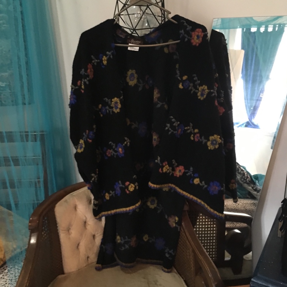 one of a kind vintage floral cardigan